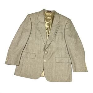 Hart Schaffner & Marx Suit Jacket Tan Two-Button Long Sleeve Sport Coat Men' 42S